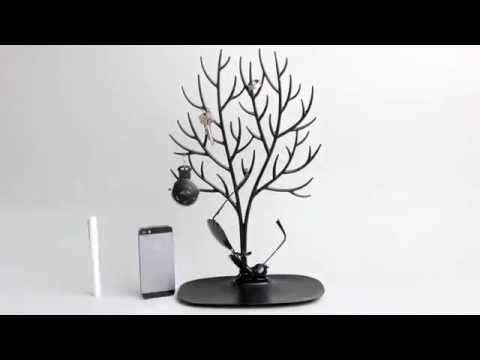 Дерево для украшений большое deer, белое QUALY QL10172-WH