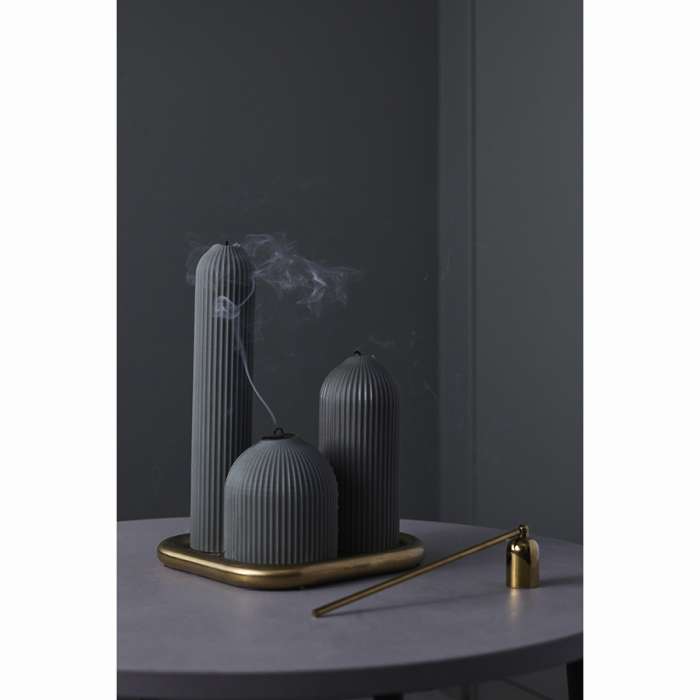 Свеча декоративная графитового цвета из коллекции edge, 10,5см Tkano TK22-CND0022