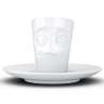 Кофейная чашка с блюдцем Tassen Buffled 80 мл белая T02.13.01