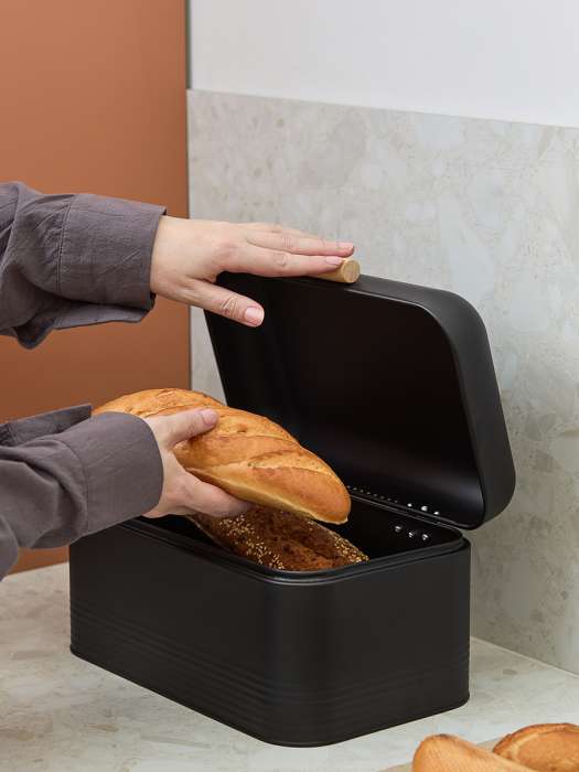Хлебница irmel 30х20х16 см, графит Smart Solutions SS0000302