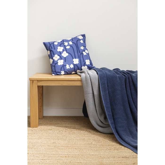 Плед из стираного хлопка серого цвета из коллекции essential, 130х180 см Tkano TK22-TH0008