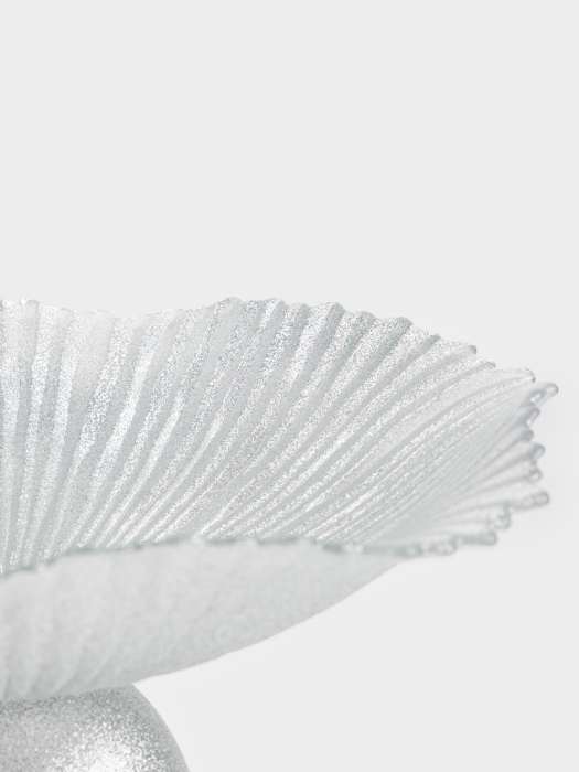 Ваза для фруктов, 31х13 см, на ножке, стекло, серебристая, Avila ANNA LAFARG ANLAF-4-1909038