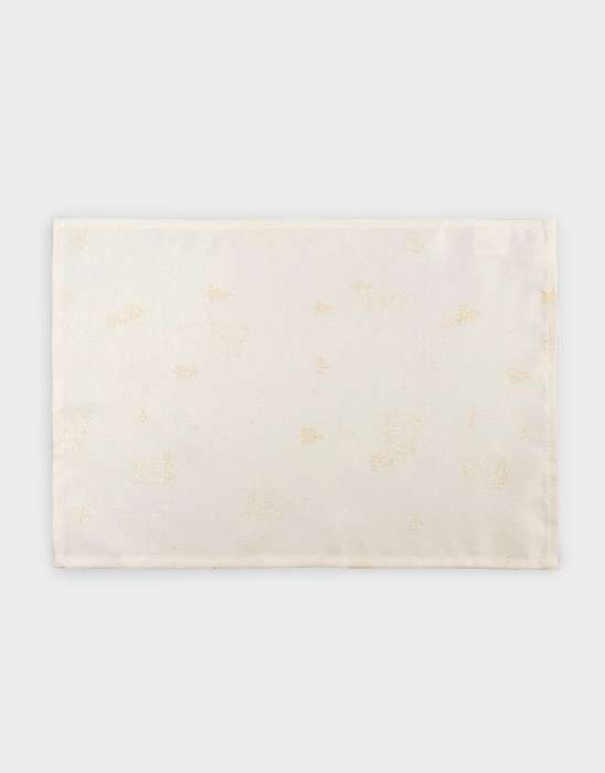 Салфетка под приборы, 30х45 см, жаккард, полиэстер, молочная, Золотистые дома, Townlet ANNA LAFARG ANLAF-QFW25-3PM