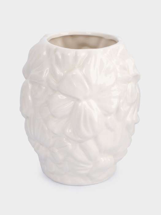 Ваза для цветов, 20 см, керамика, молочная, Цветы, Blossom ANNA LAFARG ANLAF-FDW-130525-10