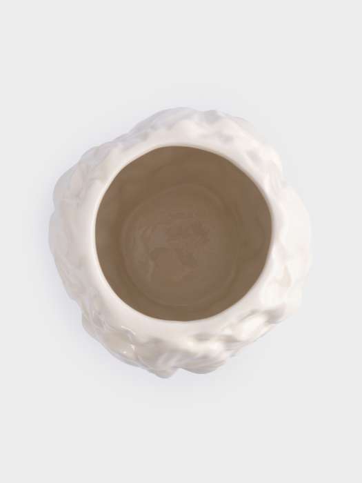 Ваза для цветов, 20 см, керамика, молочная, Цветы, Blossom ANNA LAFARG ANLAF-FDW-130525-10