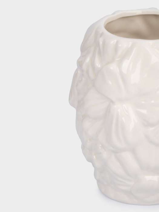 Ваза для цветов, 20 см, керамика, молочная, Цветы, Blossom ANNA LAFARG ANLAF-FDW-130525-10