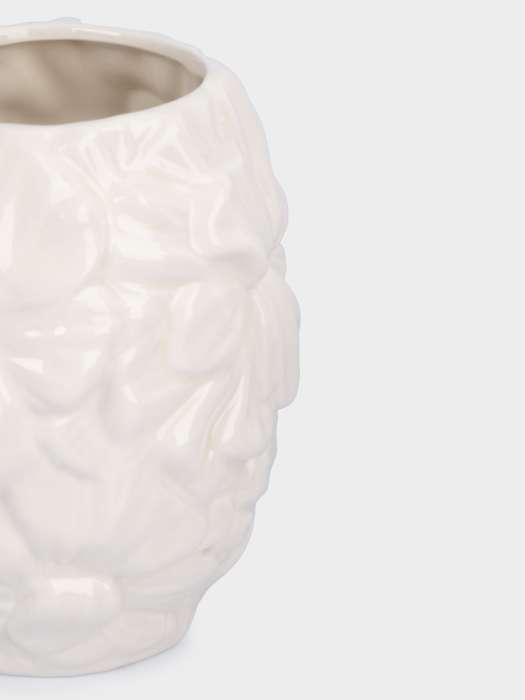 Ваза для цветов, 20 см, керамика, молочная, Цветы, Blossom ANNA LAFARG ANLAF-FDW-130525-10