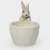 Конфетница, 12х16 см, керамика, молочно-серая, Кролик с корзинкой, Brown Rabbit ANNA LAFARG ANLAF-XIA-140825-3