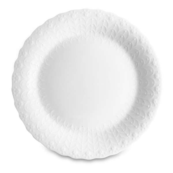 Тарелка закусочная Narumi Белый шелк 19 см, фарфор костяной