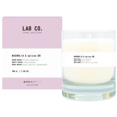 Свеча ароматическая lab co, magnolia&amp;spices, 40 ч Ambientair VV040MGLB