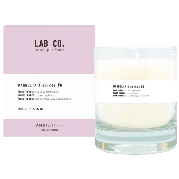 Свеча ароматическая lab co, magnolia&spices, 40 ч Ambientair VV040MGLB