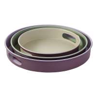 Набор из 3-х подносов keyn, сиреневый/зеленый/бежевый Bergenson Bjorn BB0000265