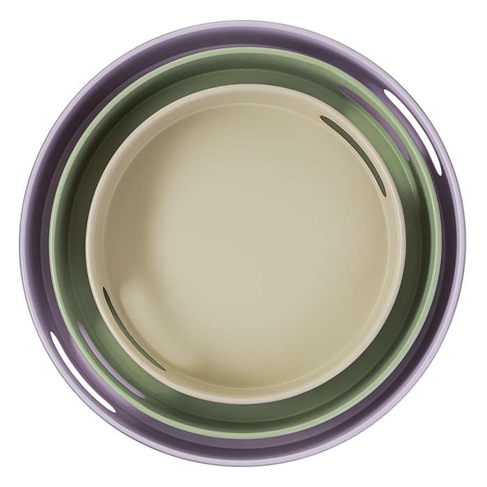 Набор из 3-х подносов keyn, сиреневый/зеленый/бежевый Bergenson Bjorn BB0000265