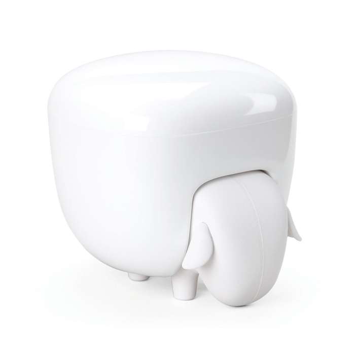 Держатель для ватных дисков sheep, белый с белой крышкой QUALY QL10227-WH-WH
