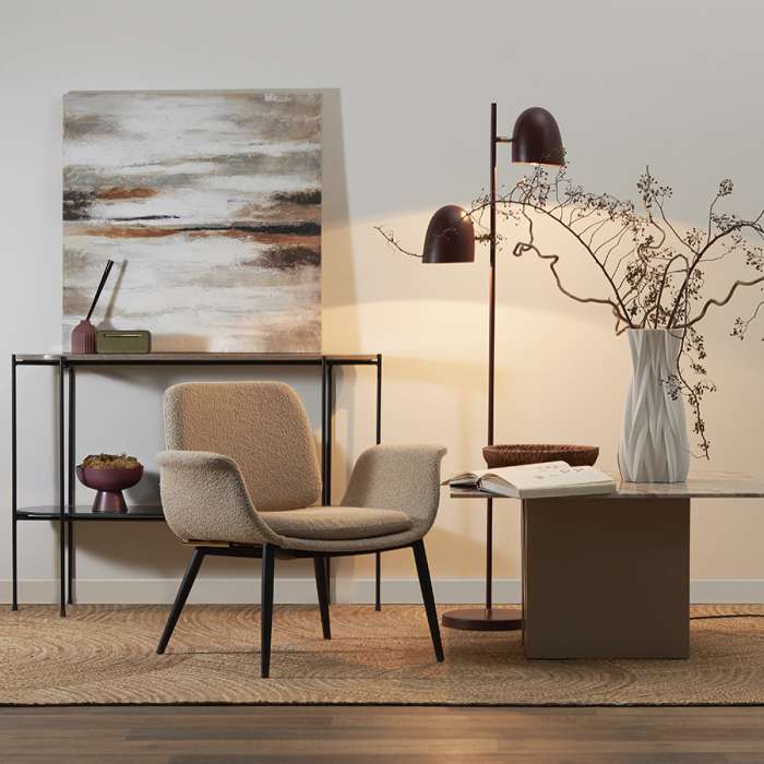 Панно декоративное с ручной росписью by feel, 80х80 см, бежевое Bergenson Bjorn BB0000603