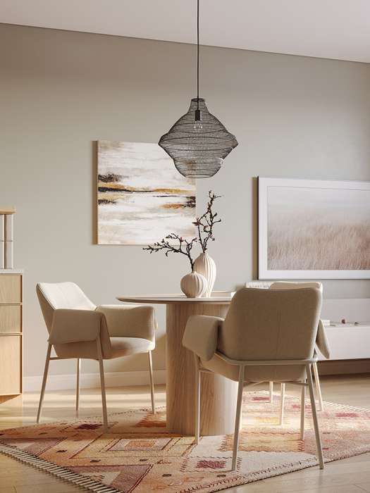 Панно декоративное с ручной росписью by feel, 80х80 см, бежевое Bergenson Bjorn BB0000603