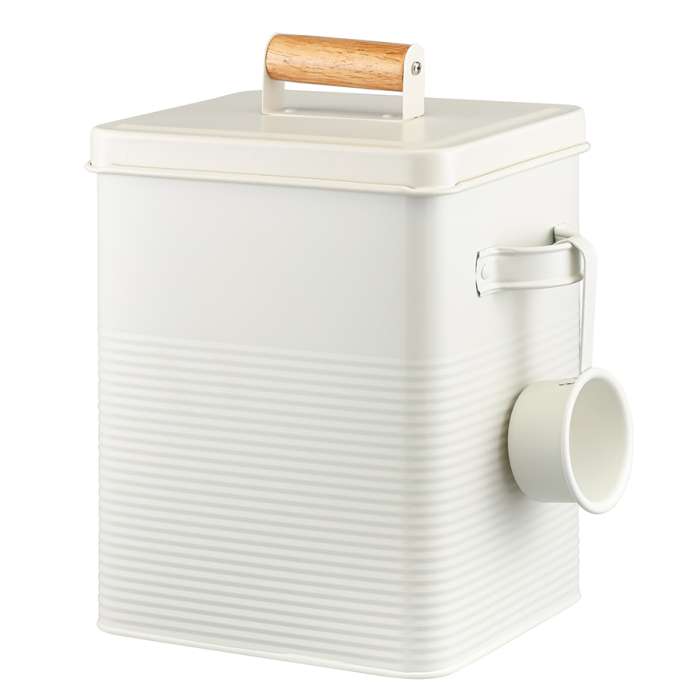 Банка для хранения универсальная irmel, 6,2 л, с ложкой, молочная Smart Solutions SS0000303