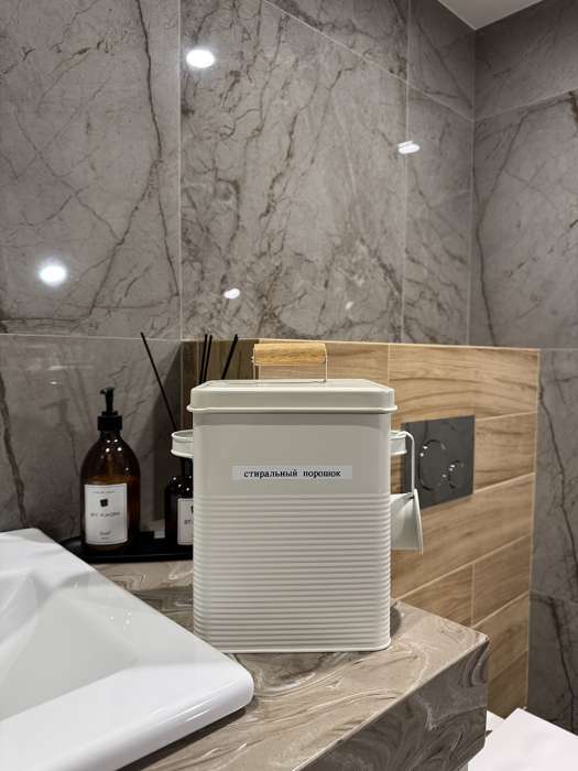 Банка для хранения универсальная irmel, 6,2 л, с ложкой, молочная Smart Solutions SS0000303