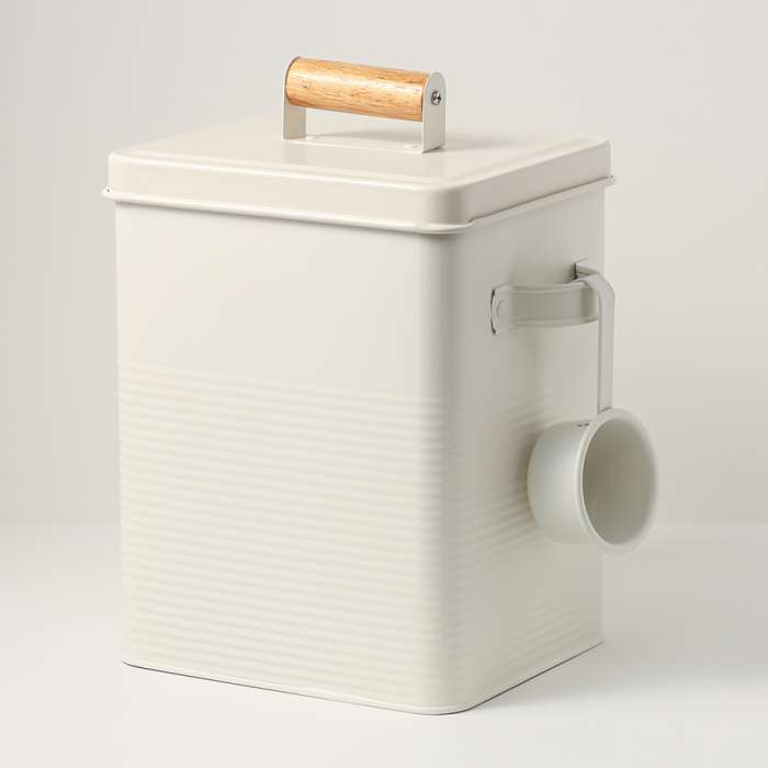 Банка для хранения универсальная irmel, 6,2 л, с ложкой, молочная Smart Solutions SS0000303