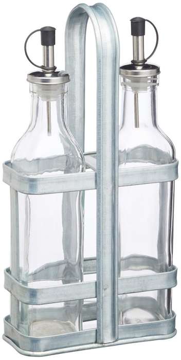 Подставка с 2 бутылками для масла и уксуса Industrial Kitchen KITCHEN CRAFT INDOILVIN2PC