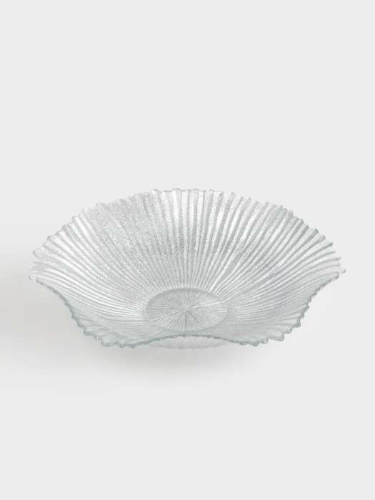 Ваза для фруктов, 32х7 см, стекло, серебристая, Avila ANNA LAFARG ANLAF-1103-1909038