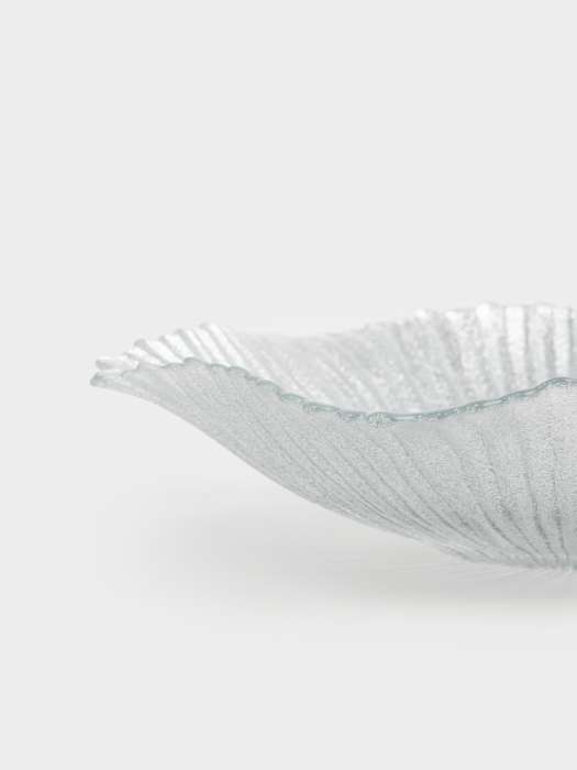 Ваза для фруктов, 32х7 см, стекло, серебристая, Avila ANNA LAFARG ANLAF-1103-1909038