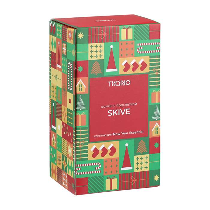 Домик с подсветкой skive из коллекции new year essential, 16 см Tkano TK25-NY_LH0011