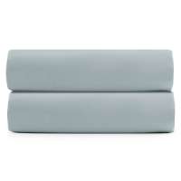Простыня на резинке из сатина голубого цвета из коллекции essential, 180х200 см Tkano TK20-FS0024