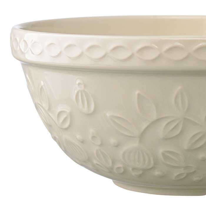 Миска кремового цвета с рельефным узором Ягоды Тайги из коллекции russian north, 1,5 л Tkano TK22-TW_BW0007