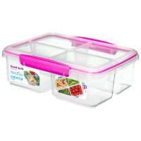 Контейнер прямоугольный четырехсекционный 1,74л SISTEMA TO GO 21740