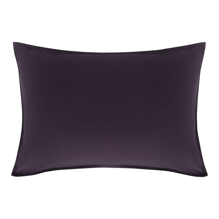 Комплект постельного белья из стираного перкаля сливового цвета из коллекции essential, 200х220 см Tkano TK24-DC0020