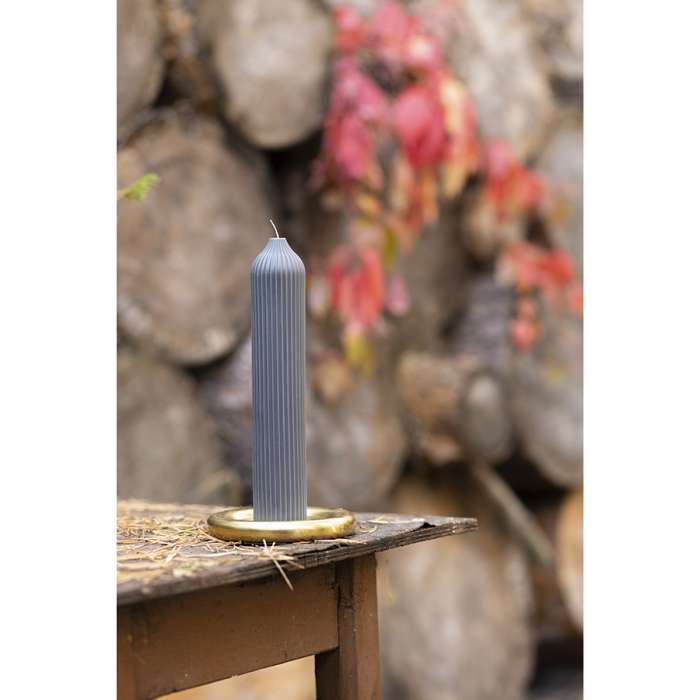 Свеча декоративная графитового цвета из коллекции edge, 25,5см Tkano TK22-CND0024