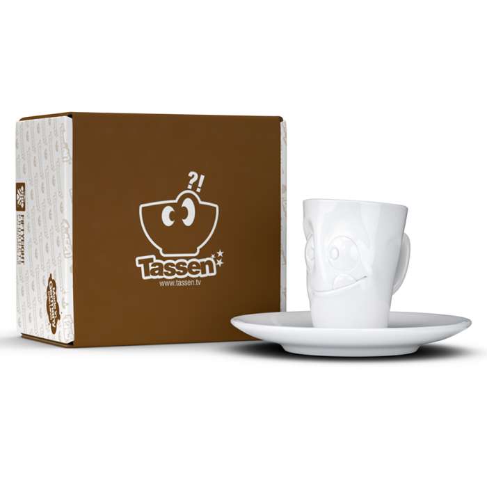 Кофейная чашка с блюдцем Tassen Tasty 80 мл белая T02.14.01