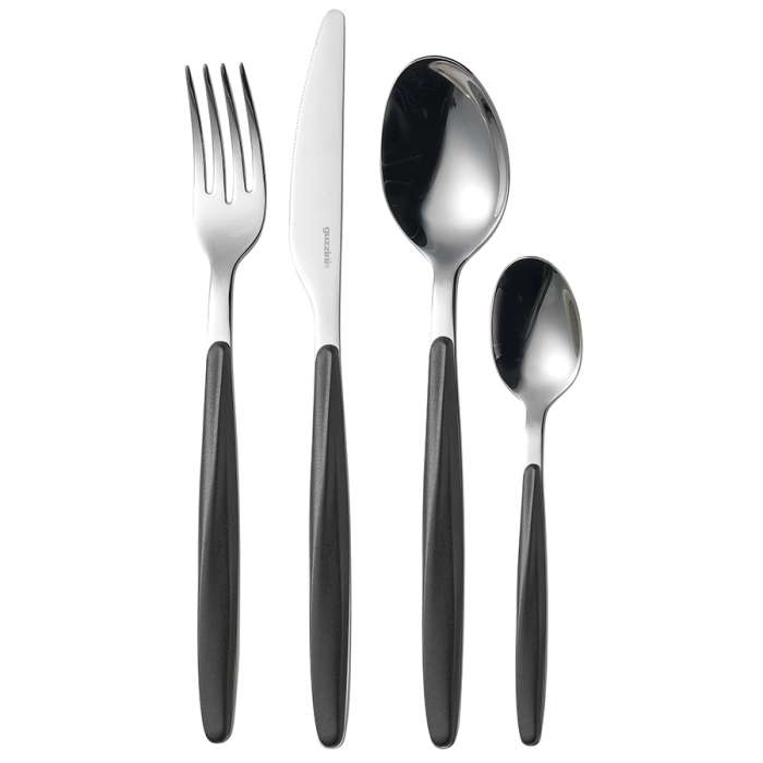 Набор из 24 столовых приборов cutlery my fusion, черный Guzzini 11070010