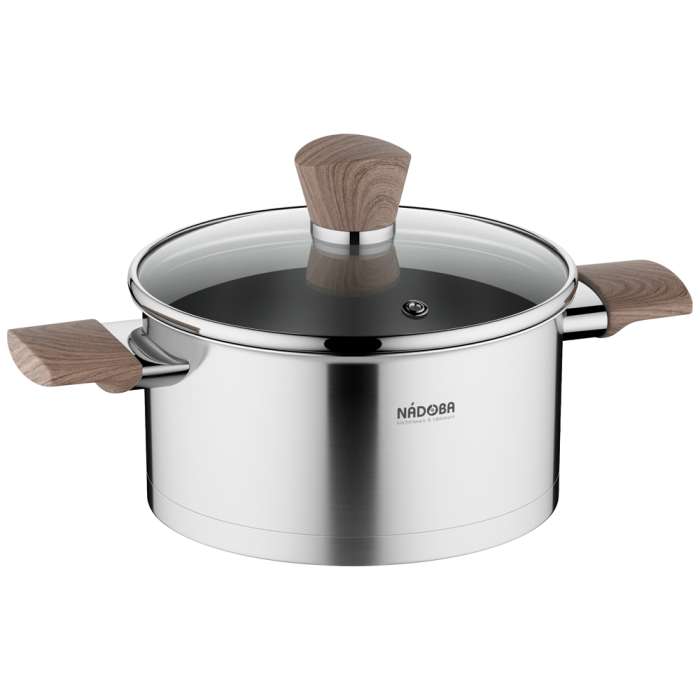 Кастрюля со стеклянной крышкой, 18 см/2,5 л, Ludva, NADOBA 727013
