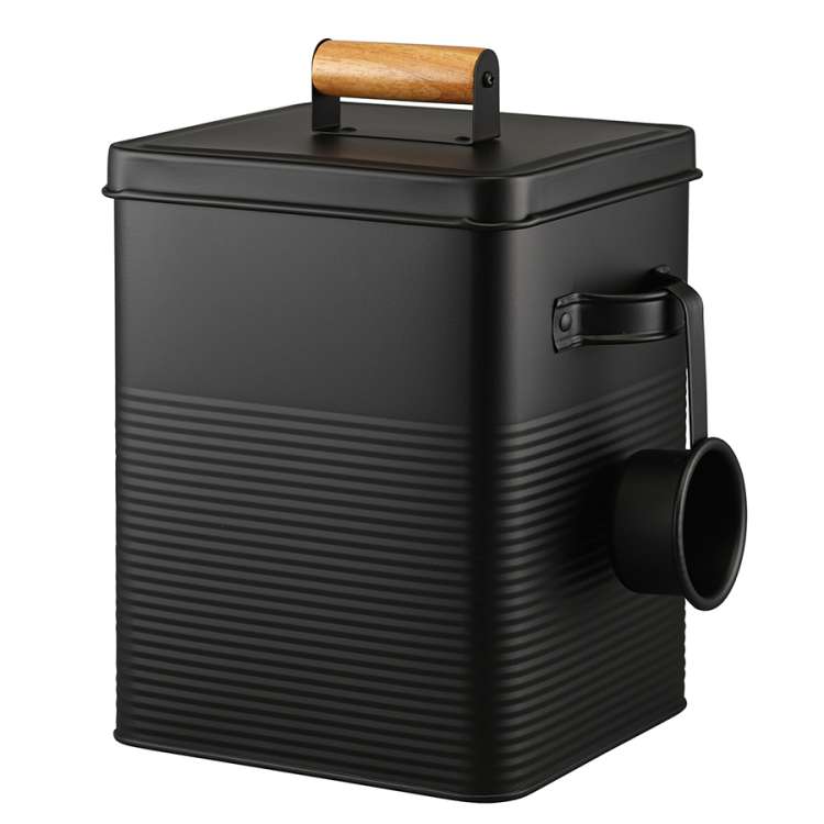 Банка для хранения универсальная irmel, 6,2 л, с ложкой, графит Smart Solutions SS0000304