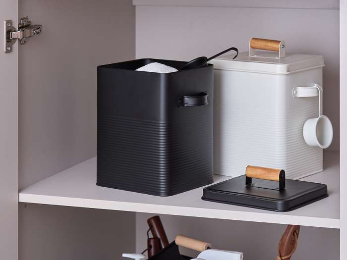 Банка для хранения универсальная irmel, 6,2 л, с ложкой, графит Smart Solutions SS0000304