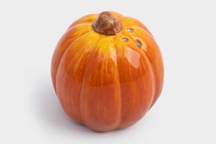 Емкость для соли или перца, 7 см, керамика, оранжевая, Тыква, Bright pumpkin ANNA LAFARG ANLAF-FDWS-031224-8