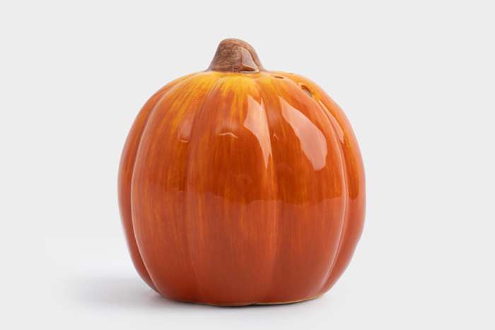 Емкость для соли или перца, 7 см, керамика, оранжевая, Тыква, Bright pumpkin ANNA LAFARG ANLAF-FDWS-031224-8