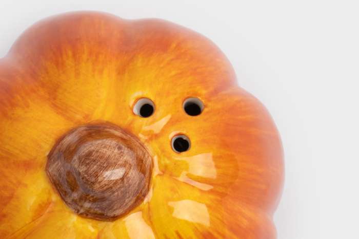 Емкость для соли или перца, 7 см, керамика, оранжевая, Тыква, Bright pumpkin ANNA LAFARG ANLAF-FDWS-031224-8