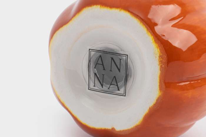 Емкость для соли или перца, 7 см, керамика, оранжевая, Тыква, Bright pumpkin ANNA LAFARG ANLAF-FDWS-031224-8