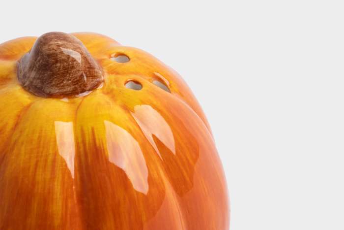 Емкость для соли или перца, 7 см, керамика, оранжевая, Тыква, Bright pumpkin ANNA LAFARG ANLAF-FDWS-031224-8