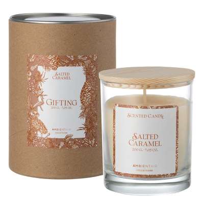 Свеча ароматическая gifting, salted caramel, 40 ч Ambientair VV401SCTO