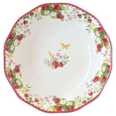 Тарелка глубокая jardin des fraises, D20 см Easy Life R3401/JARF