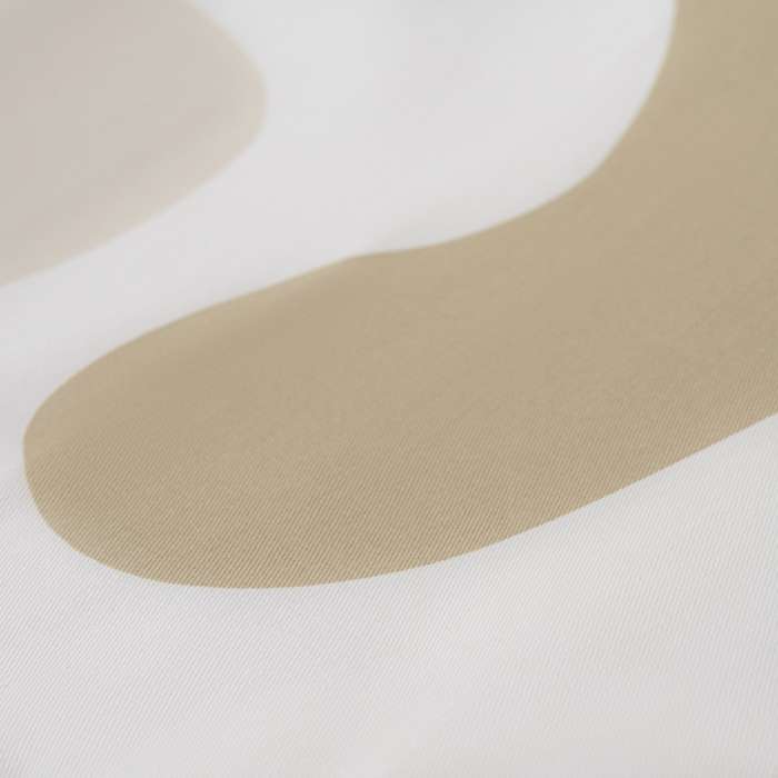 Скатерть из хлопка бежевого цвета с авторским принтом из коллекции Freak Fruit, 170х250 см TKANO TK20-TC0019