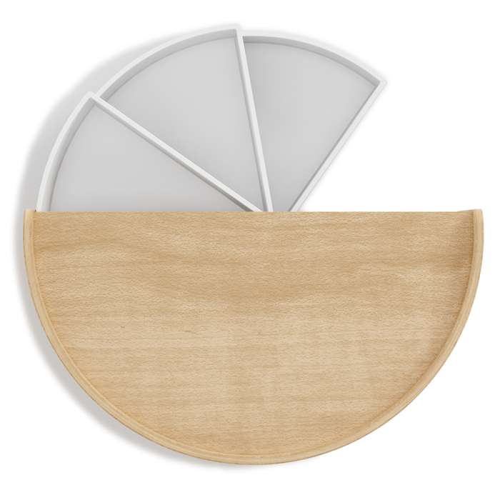 Шкатулка moona, белая/дерево UMBRA 1014748-668