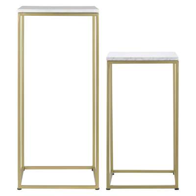 Набор из 2-х столиков mayen gold, белые/золотистые Bergenson Bjorn BB0000395