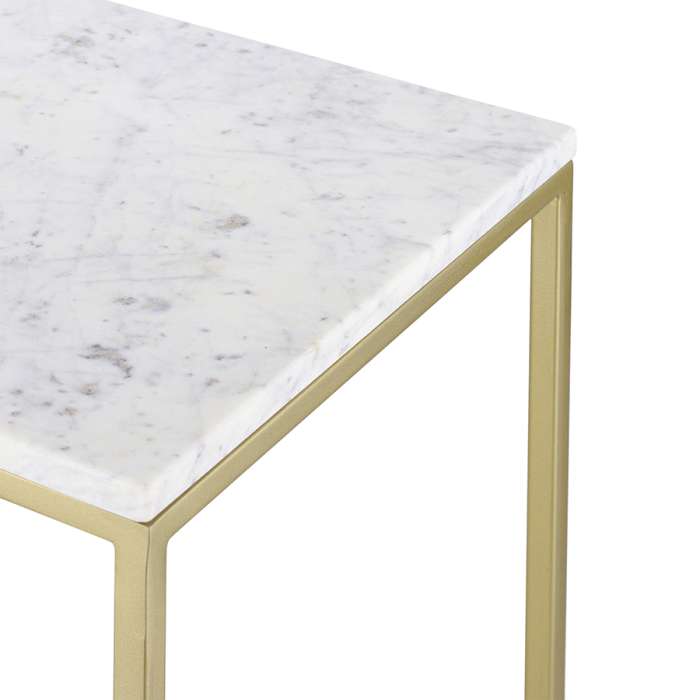 Набор из 2-х столиков mayen gold, белые/золотистые Bergenson Bjorn BB0000395