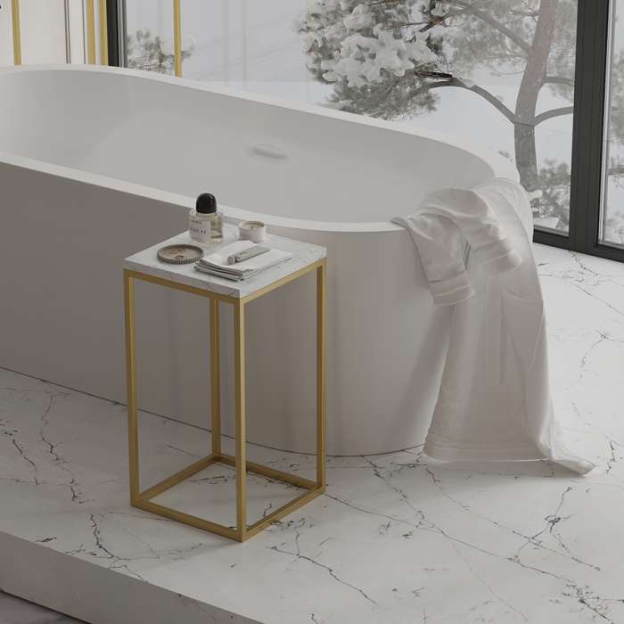 Набор из 2-х столиков mayen gold, белые/золотистые Bergenson Bjorn BB0000395