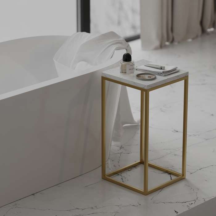 Набор из 2-х столиков mayen gold, белые/золотистые Bergenson Bjorn BB0000395